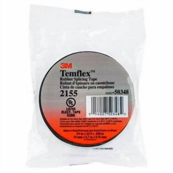 3M 2155 Rubber Splicing Electrical Tape, 3/4" x 22'
