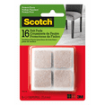 thumbnail image 1 of 3M 236656 1 in. Square Felt Pads, Beige - 16 Count, 1 of 3