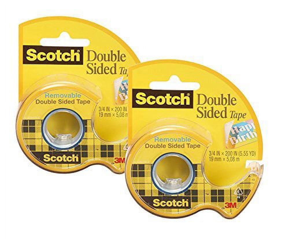 3M 238 Removable Double Sided Tape (Pack of 2) 