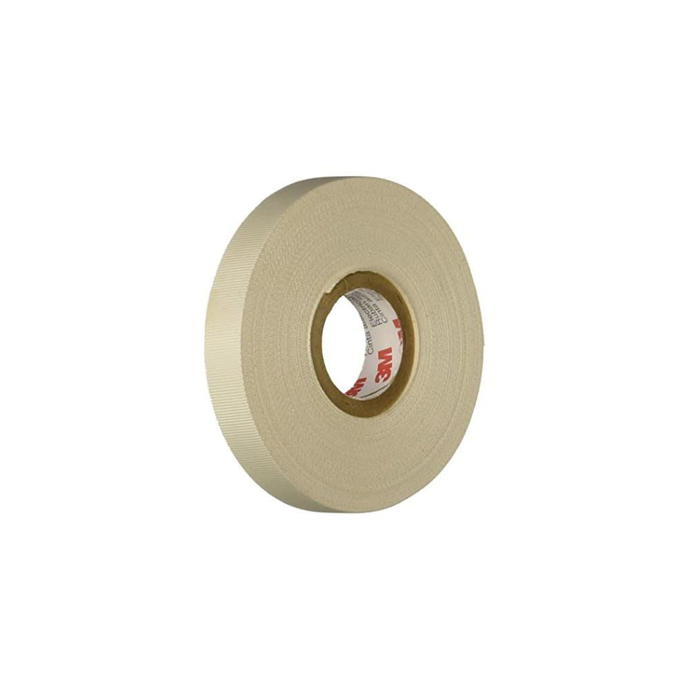 3M Scotch Electrical Tape 0.5In X 66' White Glass Cloth