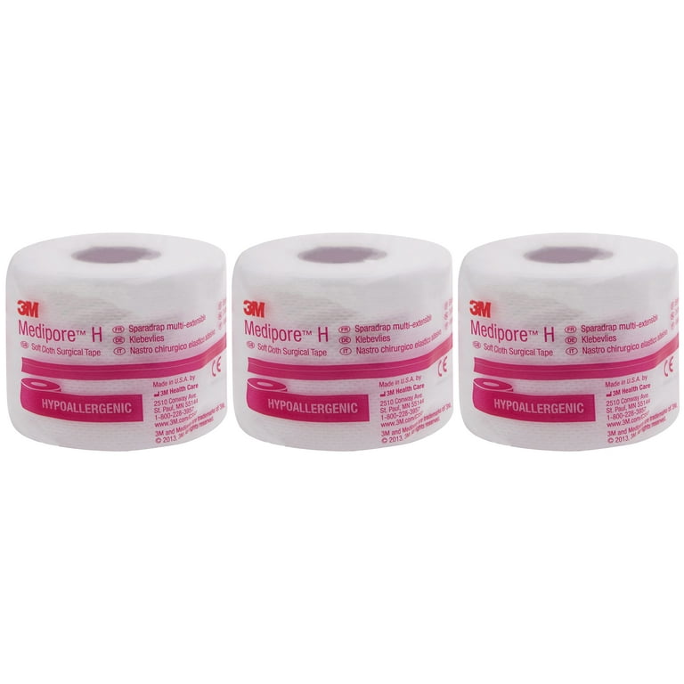  3M Medipore H Soft Cloth Surgical Tape 2in x 10 yd Roll #2862 :  Health & Household