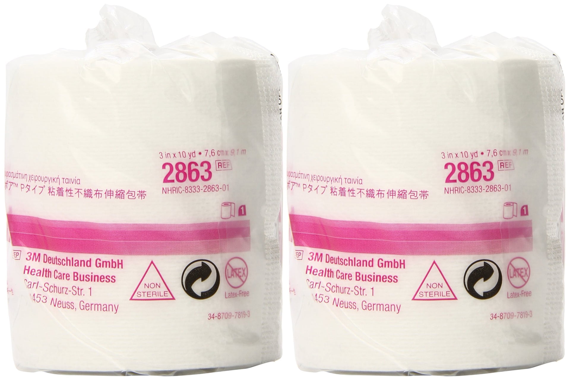 3M Medipore H Cloth Tape - 3 X 10 Yard Elastic Porous Medical Tape, Latex-Free