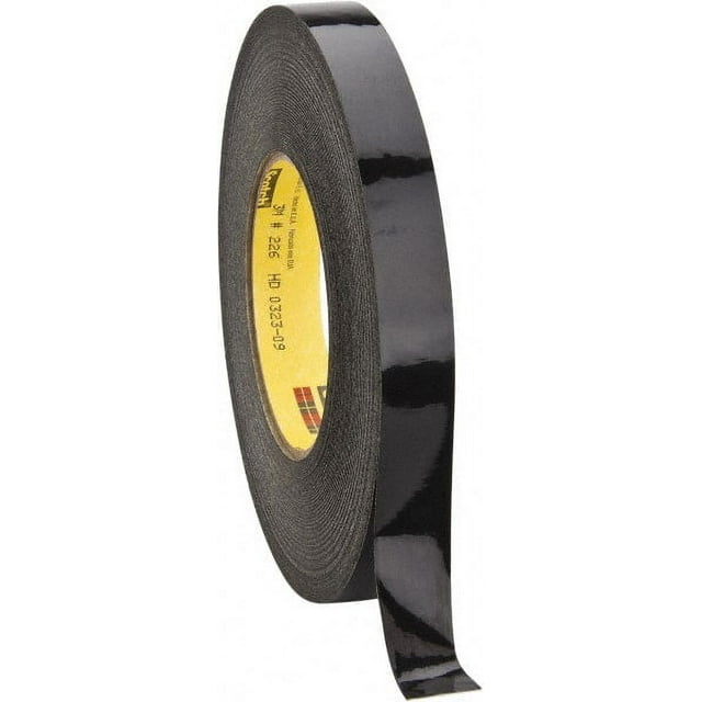 3M 3/4" Wide x 180' Long x 10.6 mil Thick Black Masking Tape