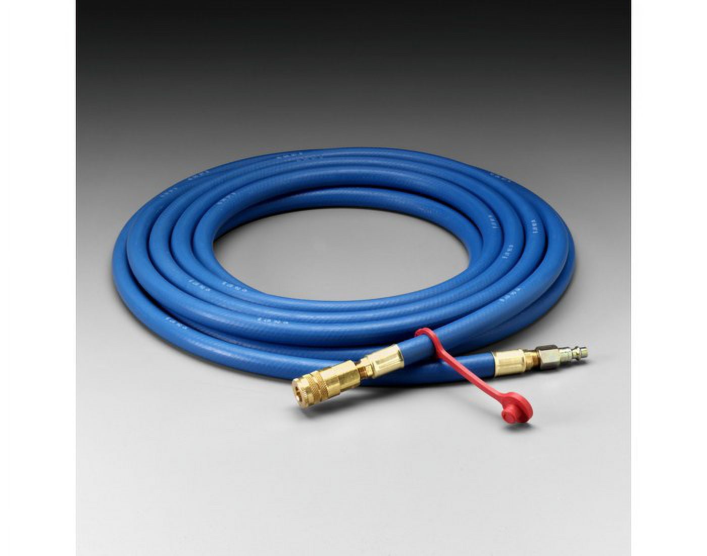 3M 3/8'' X 25' Rubber High Pressure Blue Industrial Interchange Straight Supplied Air Hose