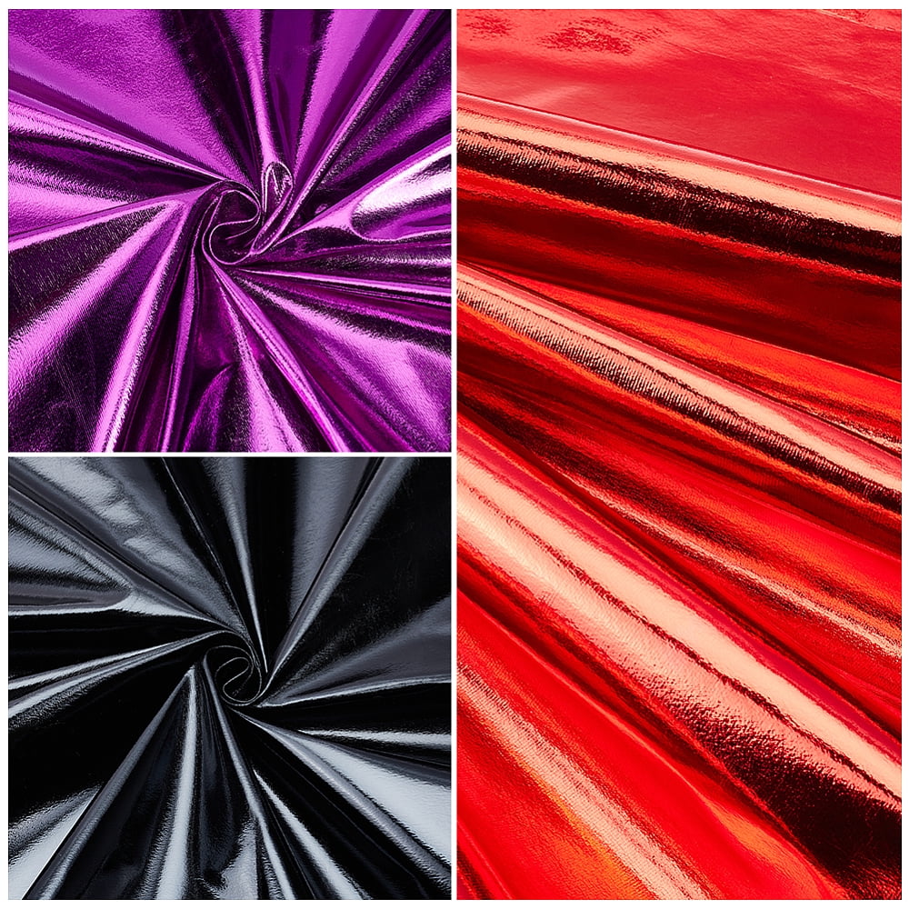 3M 3 Colors Polyester Spandex Stretch Fabric for DIY Christmas Crafting and Clothing Mixed Color 1530x0.3mm 1m/color