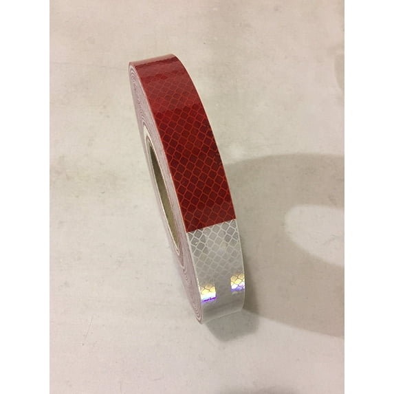 3M 30011 1" X 50 Yds 6" Red/6" White, Diamond Grade Conspicuity Tape Series 983