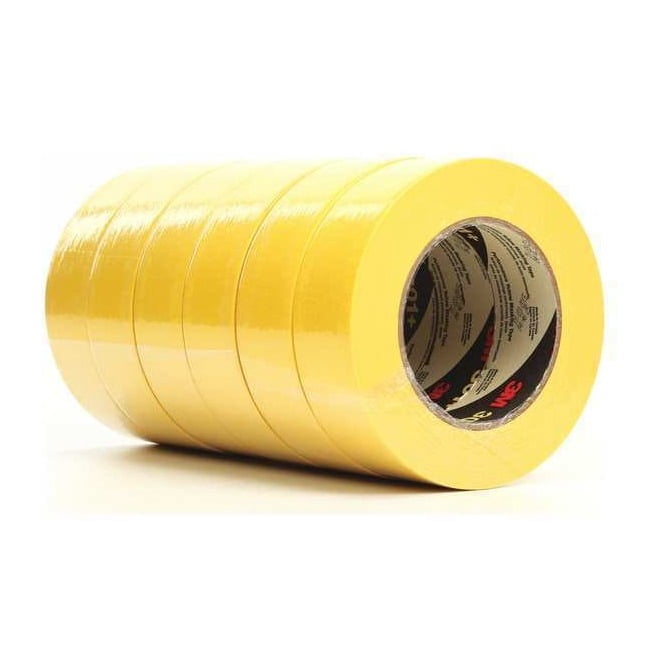3M 301+ Performance Yellow Masking Tape, 1.5 Inches x 60 Yards