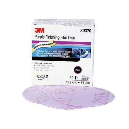 3m MMM-30370 Sandpaper 3in Hookt Purple P800