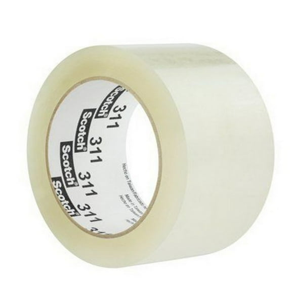 3M 311 Carton Sealing Tape Clear 3" X 110 Yard Roll (24 Roll/Case)