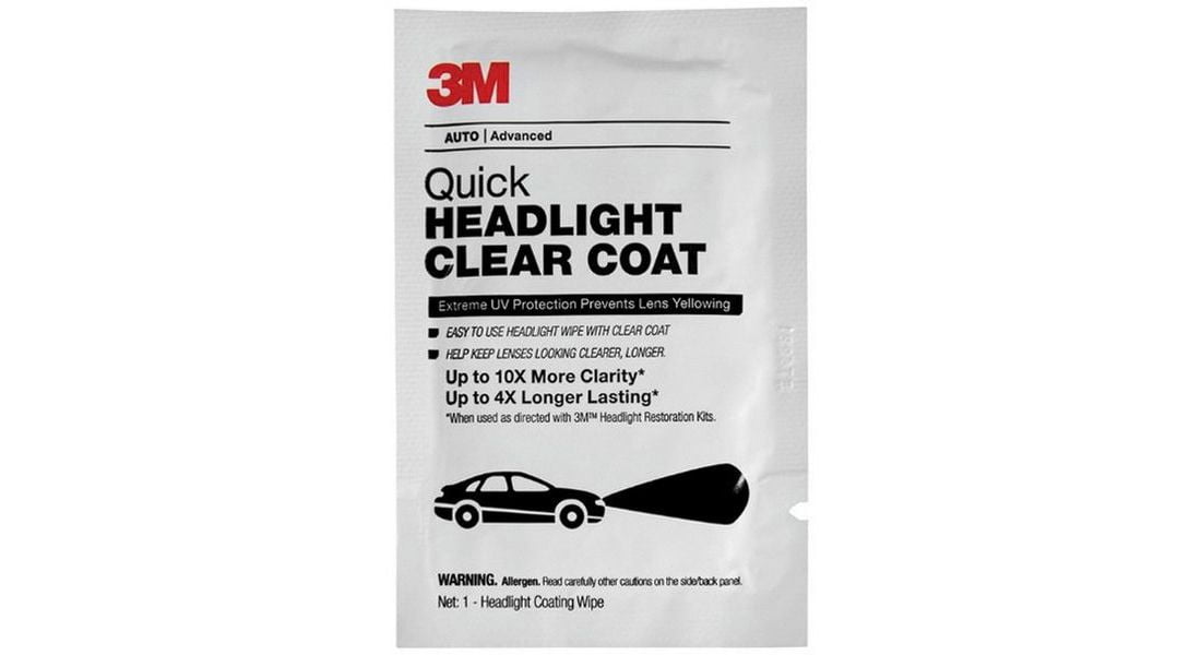 3M 32516 Quick Headlight Clear Coat Wipes 40 ct