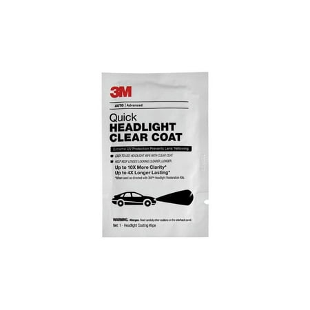 3M 32516 Quick Headlight Clear Coat Wipes 40 ct