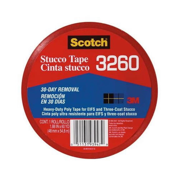 3M 3260-A 2-Inch x 60-Yard Heavy-Duty Stucco Duct Tape