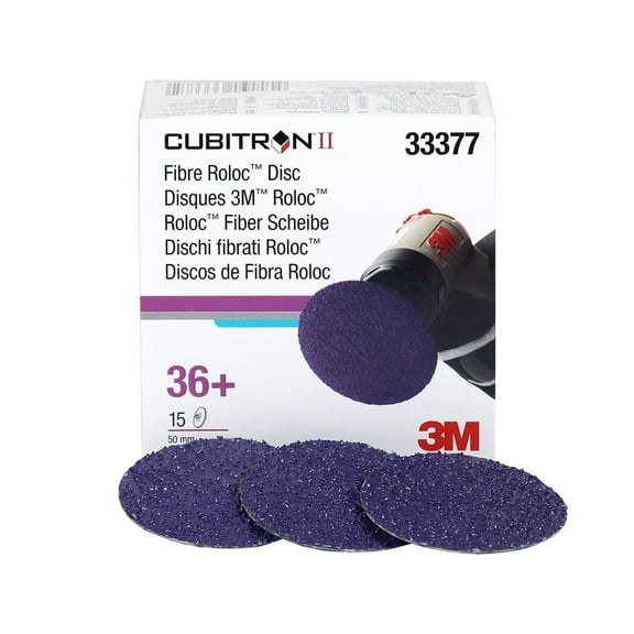 3M 33377 2 in. Cubitron II Fibre Roloc 36+ Grade Disc