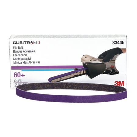 3M 33445 1/2 in. x 18 in. Cubitron II 60+ Grade File Belt