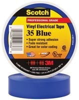 3M 35 BLUE (3/4"X66FT) TAPE, INSULATION, PVC, BLUE, 0.75INX66FT (50 pieces)