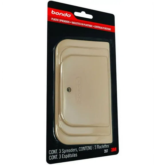 3M 357 Bondo Filler Body Spreader Plastic 3 Pack, Each