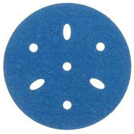 3M 36147 Hookit Blue Sandpaper 3" Disc - 220 Grade Multi-Hole, 50/Bx