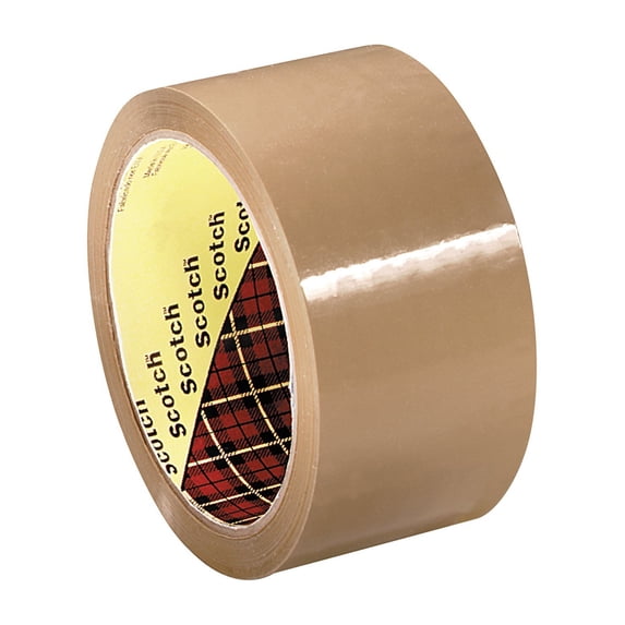 3M 371-Tan-48Mmx100M Box Seal Tape - Package Qty 36