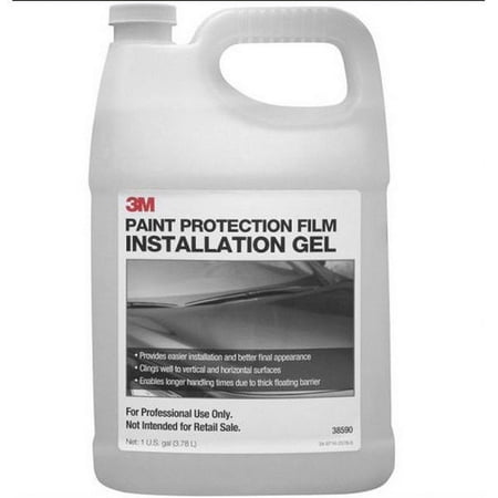 3M 38590 Paint Protection Film Installation Gel, 1 gal Bottle, Colorless, Liquid