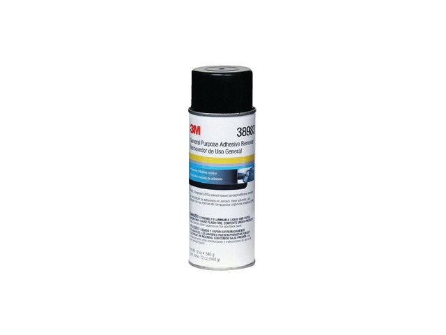 3M 38983 General Purpose Adhesive Remover, 12 oz Aerosol Can, Liquid, Color  -Transparent 