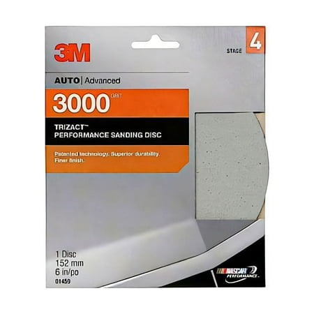 3M 01459 Trizact 6" 3000 Grit Performance Sanding Disc