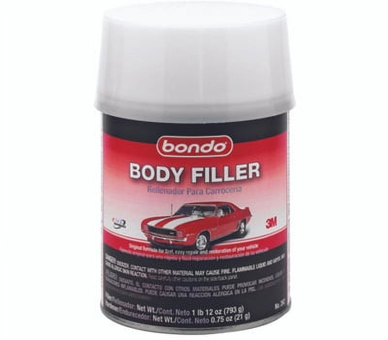 3M 3M 262 Bondo 1 Quart Bondo Auto Body Filler With 3/4 Oz. Hardener