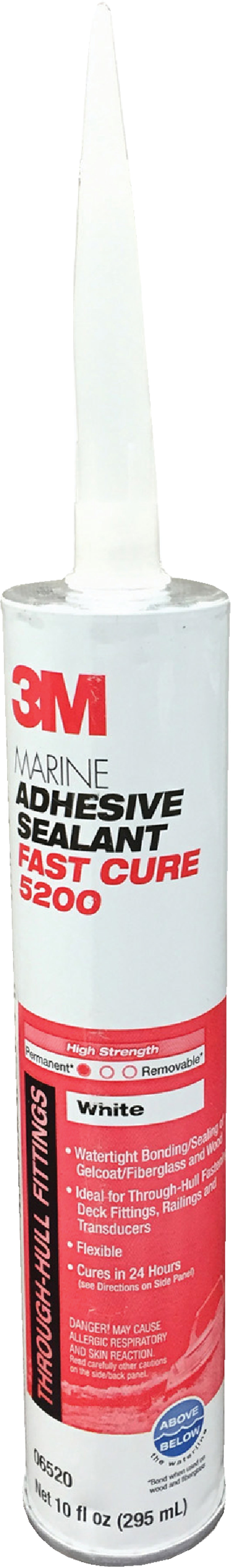 3M 3M Marine Adhesive Sealant Fast Cure 5200 10 Oz., White