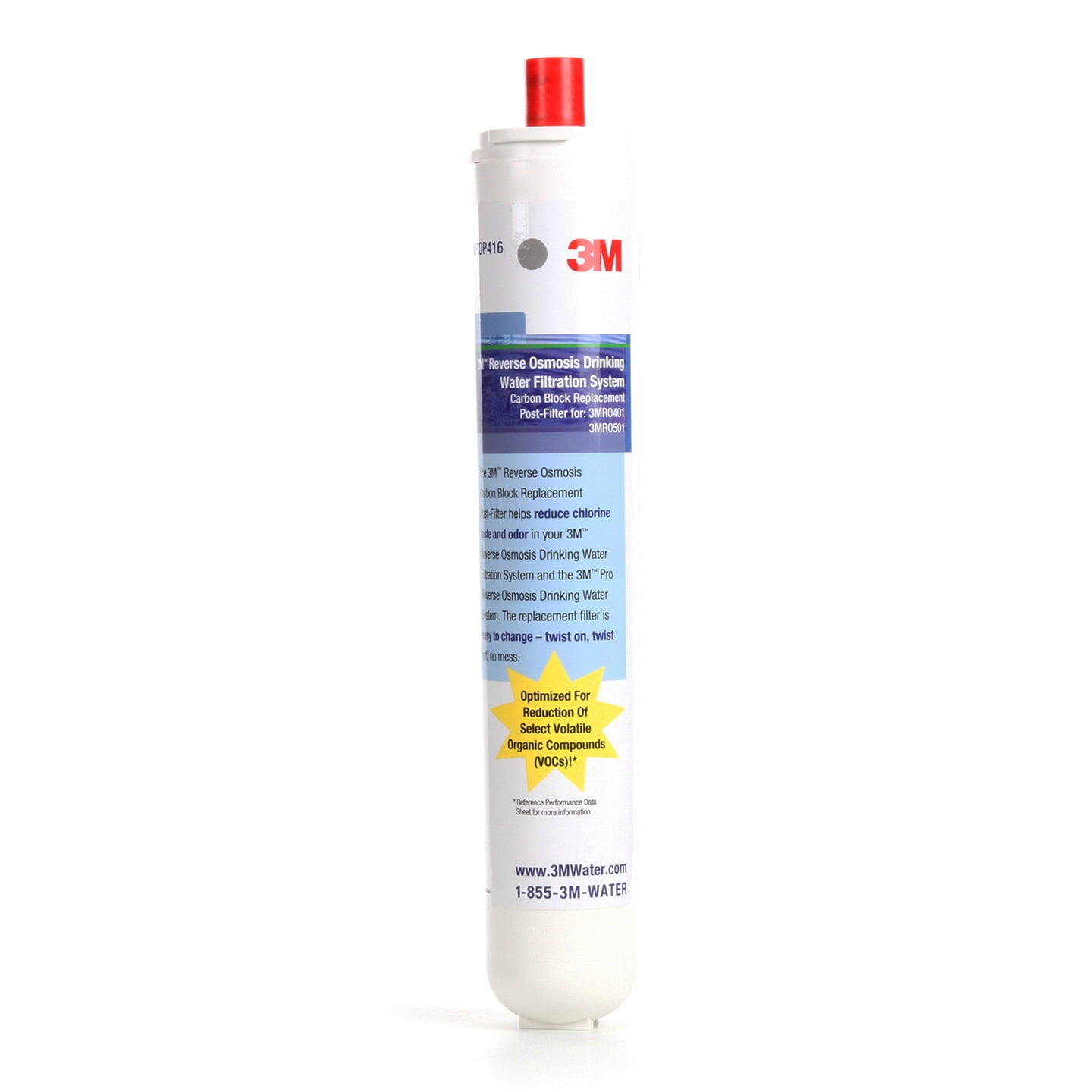 3m Quick-Connect Filter, 0.5 gpm, 43/8 in Dia 3MROP416-20A