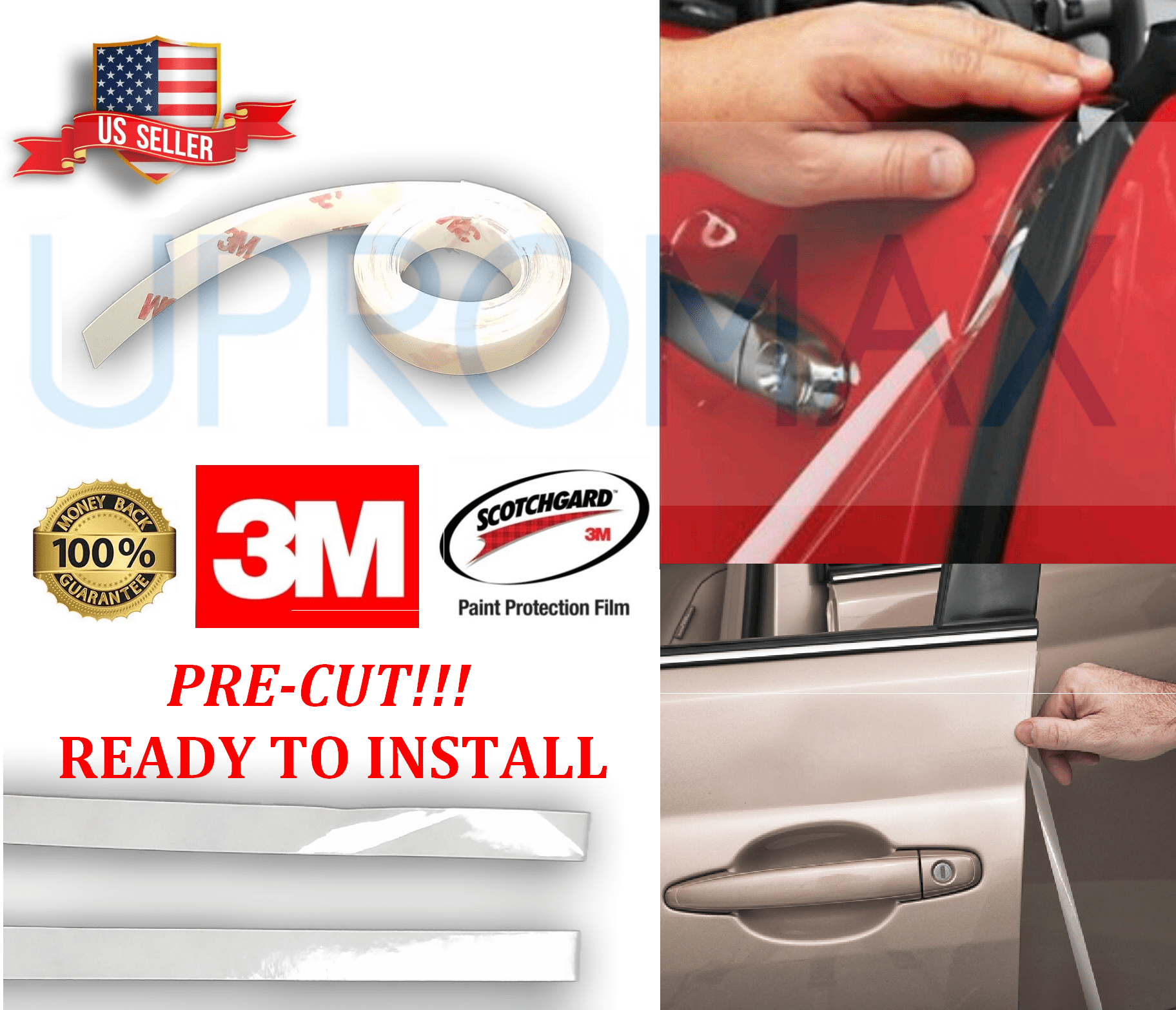3M 4 Door Edge Guard Anti Scratch Scotchgard Clear Paint Protect Film Car Truck