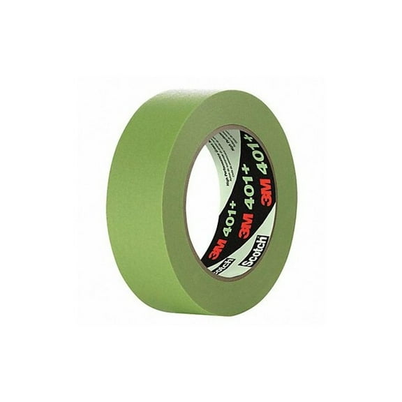 3M 401+ High Performance Masking Tape, 0.50 Inch x 60 Yards, Green