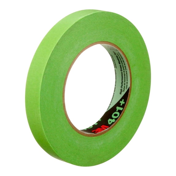 3M401+/233+ Masking Tape 6.7 Mil 3/4" x 60 yds. Green 48/Case T934401