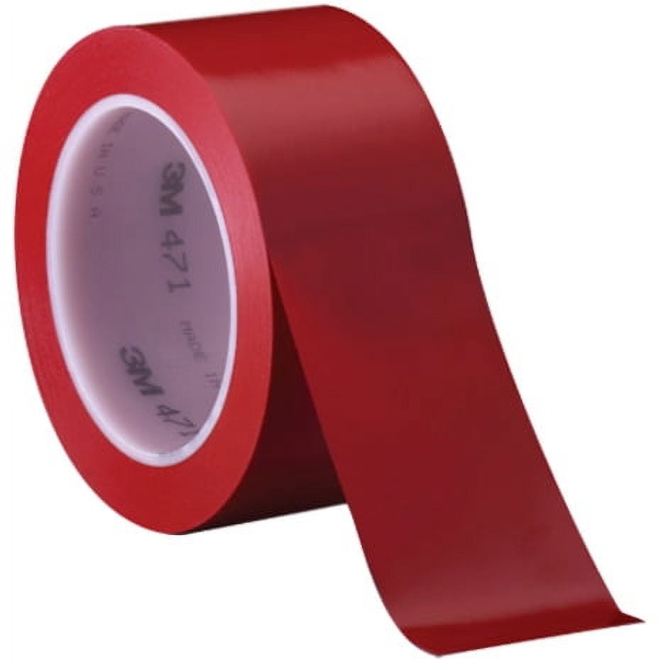 3M 471 Vinyl Tape, 2 In. X 36 Yd., Red