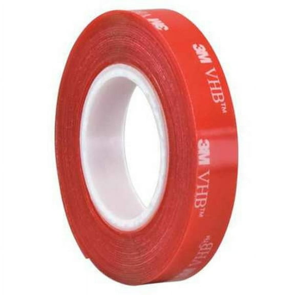 3M 4905 3M 4905 VHB Tape 0.5" x 36yd, Clear, 20 mil