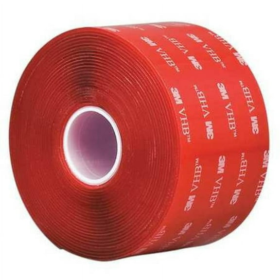 3M 4910 Double Sided Tape 0.625in; x 36yd, Clear, 40 mil