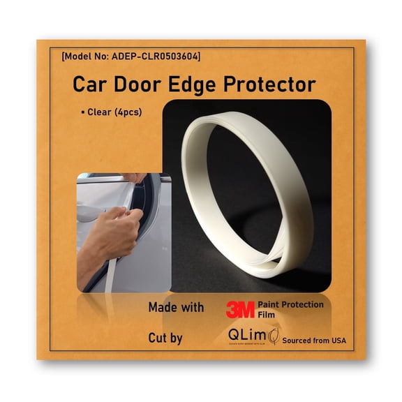 3M-4doors Car Door Edge/Entry Protector/Sticker/Guard, 3M-PPF(Paint Protection Film), Clear(Transparent), Anti Scratch, Universal Fit (Clear 0.5inx36in /4strips)