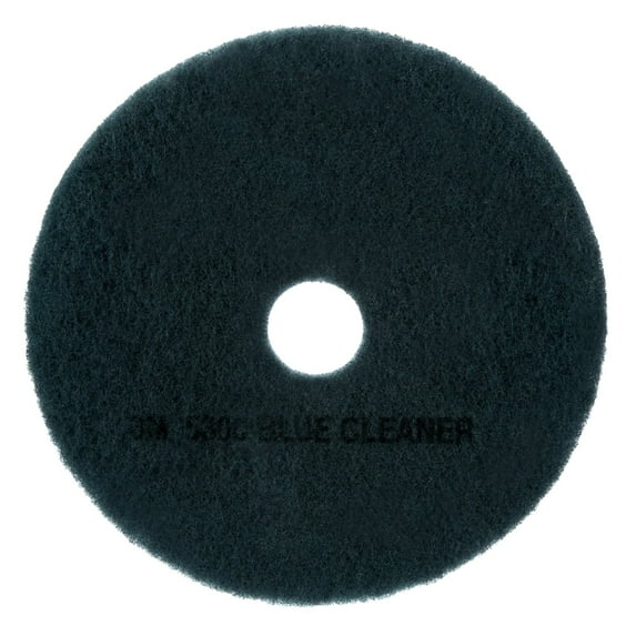 3M™ 5300 Blue Cleaner Floor Pads, 20" Diameter, Blue, Box Of 5
