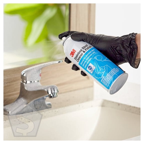 3M 59158CC 10 oz. Aerosol Stainless Steel / Metal Cleaner and Polish - 3/Pack