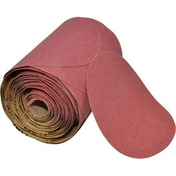 3M 6" Diam, 80 Grit FEPA, Aluminum Oxide Adhesive PSA Disc