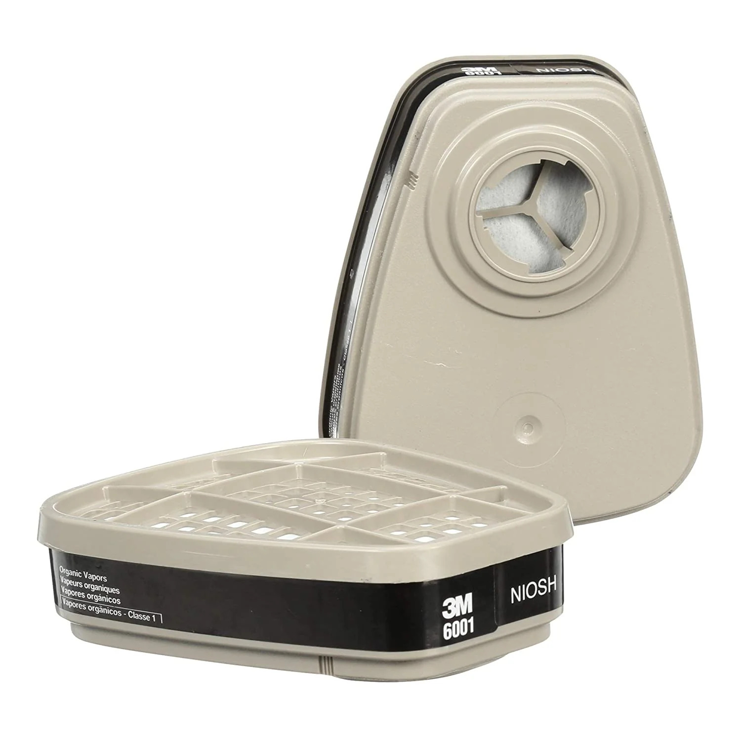 3M 6001 NIOSHAPPROVED ORGANIC VAPOR CARTRIDGE FOR ORGANIC VAPORS, CLEANING, PAINTING, CHEMICAL