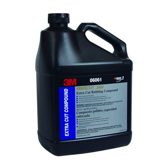 3M 6061 Perfect-It 3000 Extra Cut Rubbing Compound 1 Gallon 3.78 L