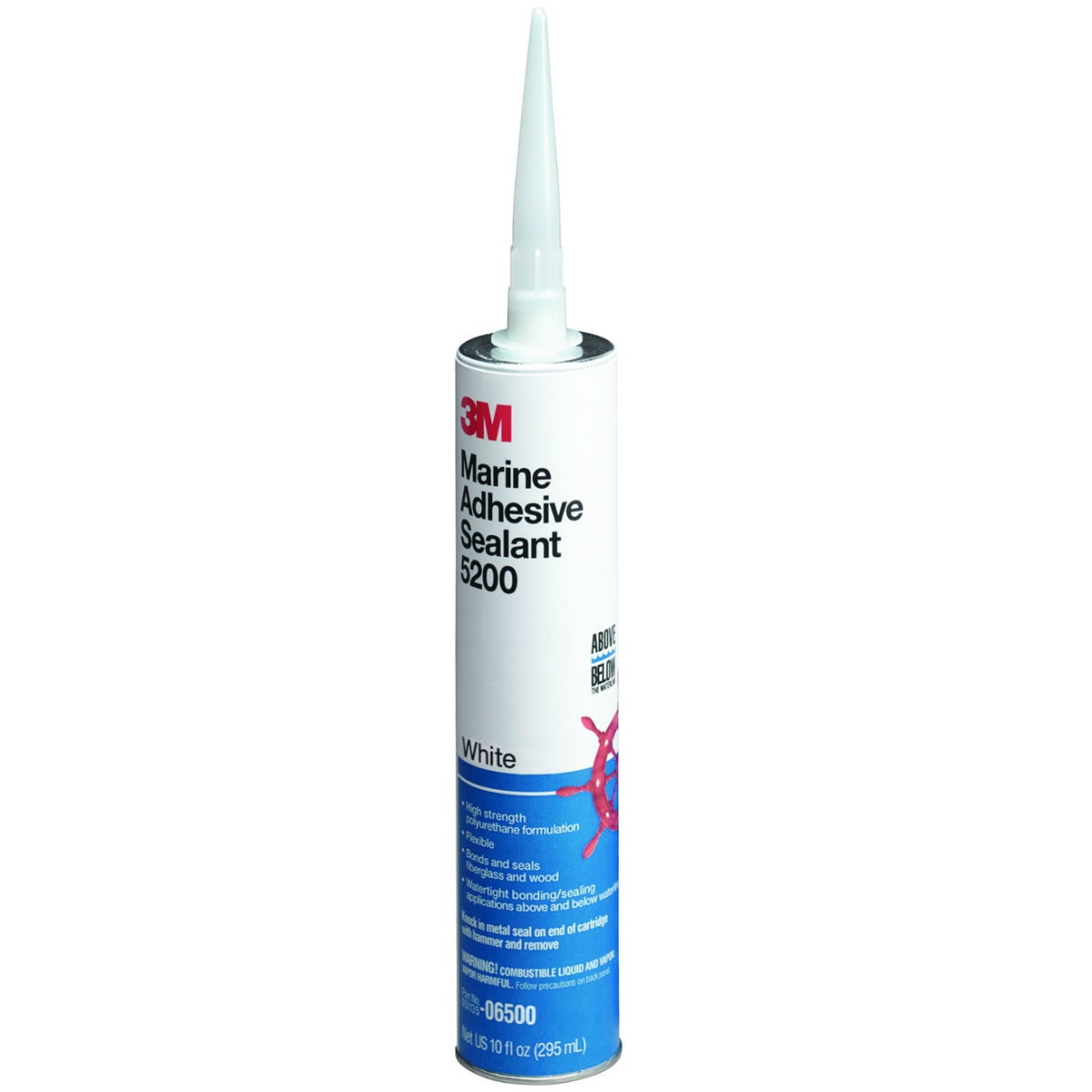 3M White Marine Adhesive Sealant 5200, 10 oz Paste