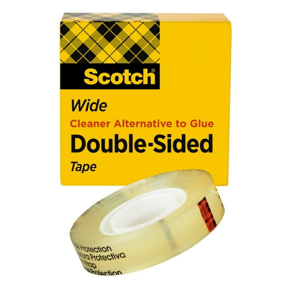 3M #665 Scotch Double-Coated Tape, 1" x 36 yds.