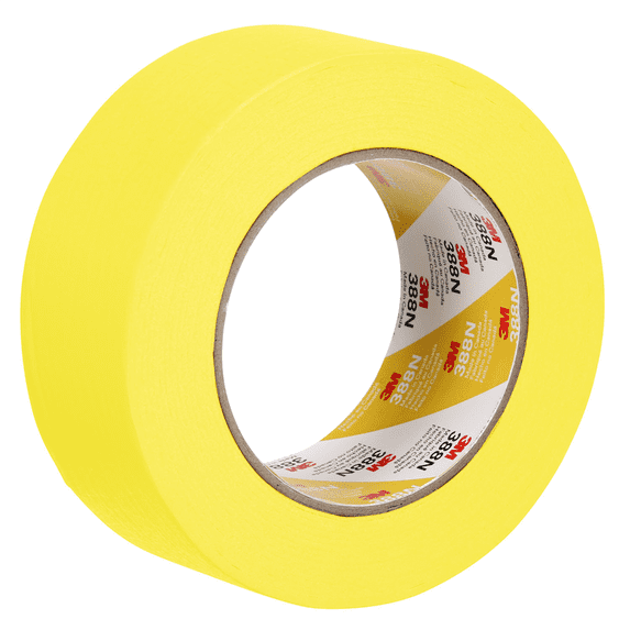 3M 6656 Automotive Refinish Masking Tape No Adhesive Transfer No Edge Lifting Waterborne Compatible Sticks and Stays for Professional Paint Masking Applications