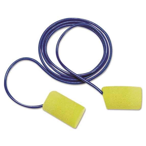3M 311-4101 Corded Metal Detectable E-A-R Classic Foam Earplugs (200-Pair)