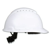 3M H-701SFV-UV SecureFit H-Series 4-Point Pressure Diffusion Ratchet Suspension H-700 Front-Brim Cap with UV Indicator Hard Hats - White
