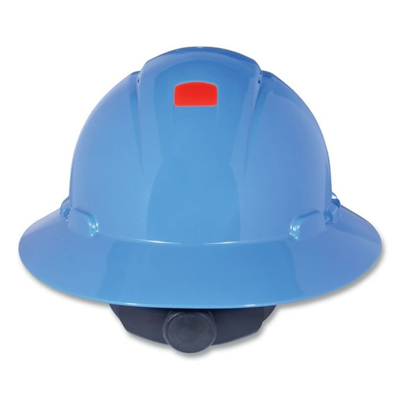 3M 7100240030 H-800 SecureFit H-Series 4-Point Pressure Diffusion Ratchet Suspension Hard Hats with UV Indicator - Blue