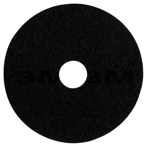 3M 7200 Stripping Floor Pads, 19" Diameter, Black, Box Of 5