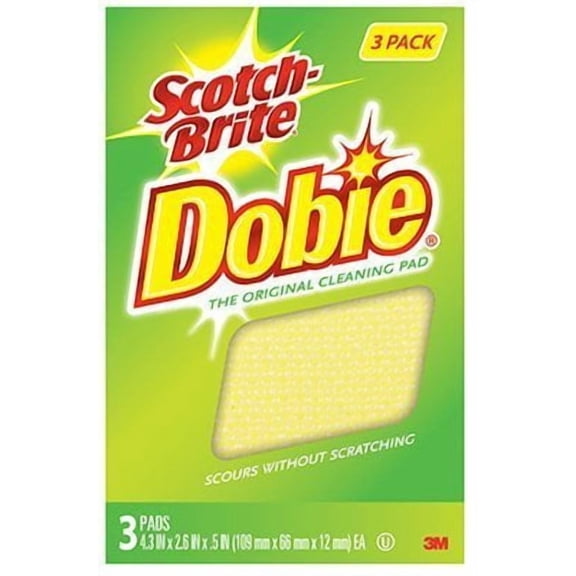 3M 723-2F Dobie Cleaning Pads, 3-Pk. - Quantity 1