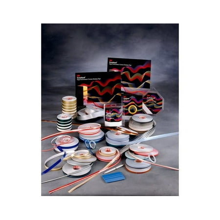 3M 72485 Light Gold Met,0.5 Inx150 Scotchcal Striping Tape, Light Gold Metallic, 0.5 in. X 150 ft.