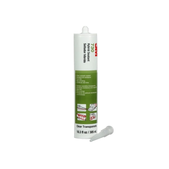 3M 730 Hybrid Sealant 40 to 95 Degree F 310mL Cartridge Clear